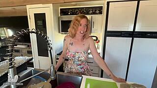 helping my stepmom jane cane with holiday stress through shiny cock films