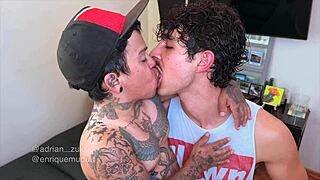 tiny guy takes a massive cock - enriquemudu & adrianzuki