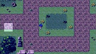 Tanned Natsuki in hentai game ep 12 strokes huge BBC outdoors