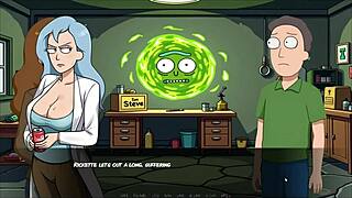 portal porn demoniums parody hentai game ep 6. student caught banging in class scene.