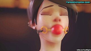 What happens when Bridgitte puts Tracer in the machine?