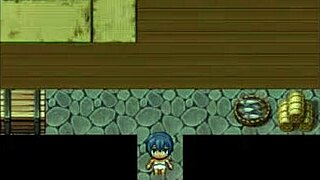 Tanned Natsuki in hentai game ep 12 strokes huge BBC outdoors