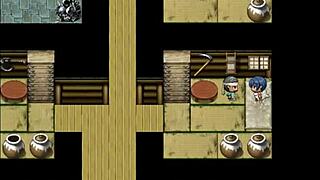 Tanned Natsuki in hentai game ep 12 strokes huge BBC outdoors