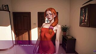 Redhead wife endures rough deepthroat in 3D hentai live session