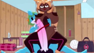 Commissioned hentai featuring futanari in anime style for curator