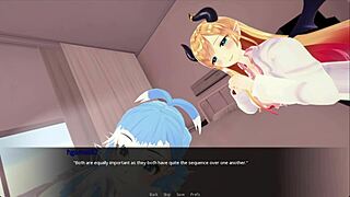 Hololewd Manager Part 3 Features Huge Tits And Interracial Action In 3D Hentai Game. Boobs Bounce.