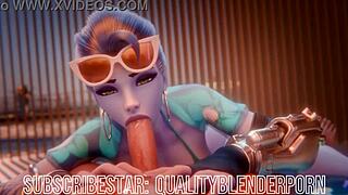 Widow Deepthroats Cock On The Beach