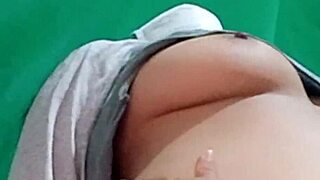 Stepsister rides broken condom intensely