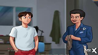 Summertimesaga episode 1-66 shows anime mommy taking cash for wild action