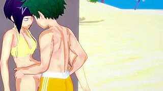 Momo Yaoyorozu And Kyoka Jiro Tease Izuku Midoriya With Intense Sex