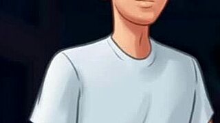 Watch Jamie taking a steamy shower in Summertime Saga 4