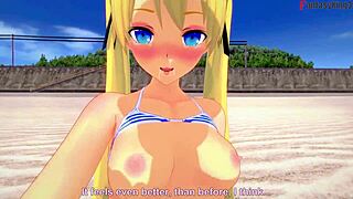 marie rose in bikini fucking on beach