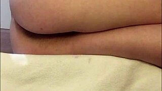 Teen 18+ Watches Porn, Squeezes Thighs for Hairy Pussy Orgasm
