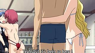 Hentai step siblings caught in uncensored action, subtitles included