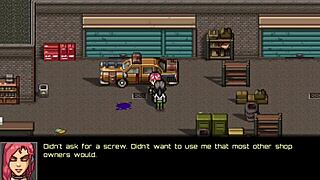 In Battle Brothel, Huge Tits Anime Girl Gets Creampied After Blowjob