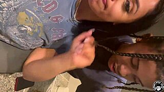 busty stepmom lets lil d sneak a hit while dad’s at work, part 2.