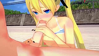 marie rose in bikini fucking on beach