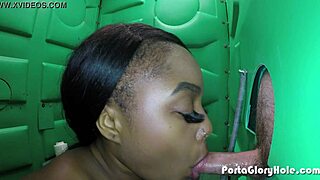 porta gloryhole black girl sucks lots of white dick