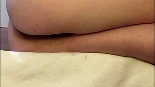 Teen 18+ Watches Porn, Squeezes Thighs for Hairy Pussy Orgasm