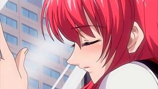 Hentai about touching busty step sister on the train