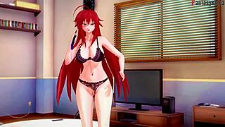 Rias Leaves But Akeno Asks For More Hentai Cartoon Anime Fantasy See Through