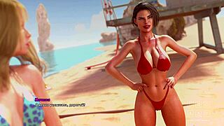 Oiled Milf Mommy Massages in Bikini at Santa County