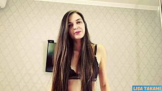 Perfect Oiled Handjob Leads to Massive Cumshot by Lisa Takami