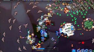 I discover giant naked space waifu in hentai game.