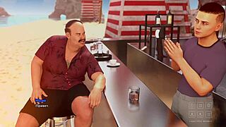 Oiled Milf Mommy Massages in Bikini at Santa County