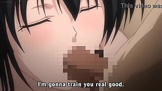 anime slut 1 gets banged in ass with facial and double anal gangbang blowjob