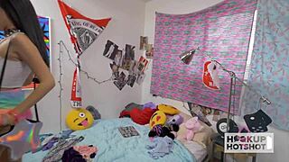 Kiley jay gets face blast!