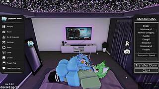 Roblox furry gay enjoys oral sex with ladyboy
