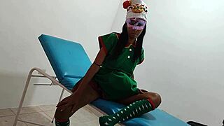 Indian Nurse's Sensual Christmas Fantasy: Sex on Hospital Gurney