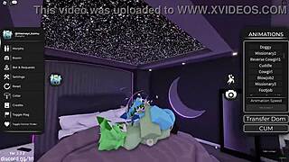 Roblox furry gay enjoys oral sex with ladyboy