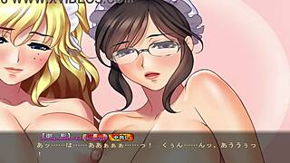 Maid-san to Boin Game Final Scene Orgy in English Hentai