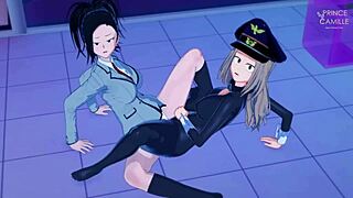 yao momo and camie have sex in heroin costumes