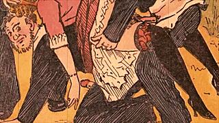 vintage erotic drawings bring back old-school charm in retro anime style.