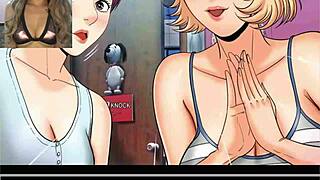 Erotic chapter with my aunt in anime