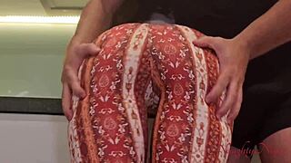 Satisfying my cravings: curvy housekeeper and ass worshiping