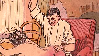 vintage erotic drawings bring back old-school charm in retro anime style.