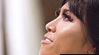 Stacked Stripper Ember Snow Dominates with Rough Fingering & Strap-On!