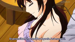 This hentai anime features fella getting hamed in episode 01, so exciting!