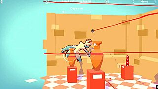 Odymos LGBT Hentai Game Ep 2: Fucking the Ceiling Lamp as Anal Plug!