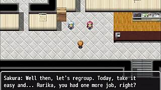 Girls chase criminals in police story with ruri and sakura twins