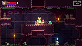 Scarlet maiden conquers bosses in sexy hentai game!