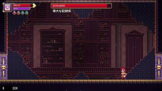 Scarlet maiden conquers bosses in sexy hentai game!