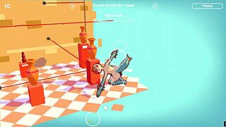 Odymos LGBT Hentai Game Ep 2: Fucking the Ceiling Lamp as Anal Plug!