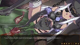 Vild hentai med sexig ande Dryad