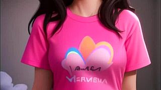 AI-generated Mona in hentai cartoon adventure