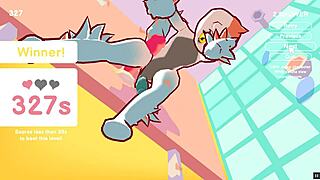 Odymos LGBT Hentai Game Ep 2: Fucking the Ceiling Lamp as Anal Plug!